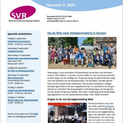Digitale nieuwsbrief september 2025 online