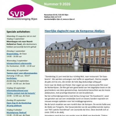 Digitale Nieuwsbrief september 2026