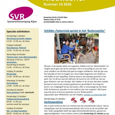 Digitale Nieuwsbrief oktober 2026 online